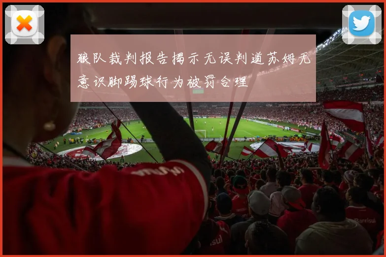 狼队裁判报告揭示无误判道苏姆无意识脚踢球行为被罚合理